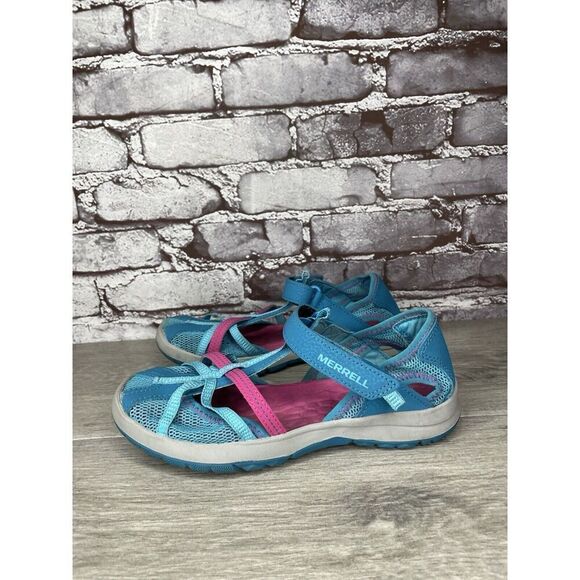 Merrell 61594 Blue Textile Synthetic Mesh Maryjane Strap Shoes Women 5M US/36EU - Picture 14 of 16